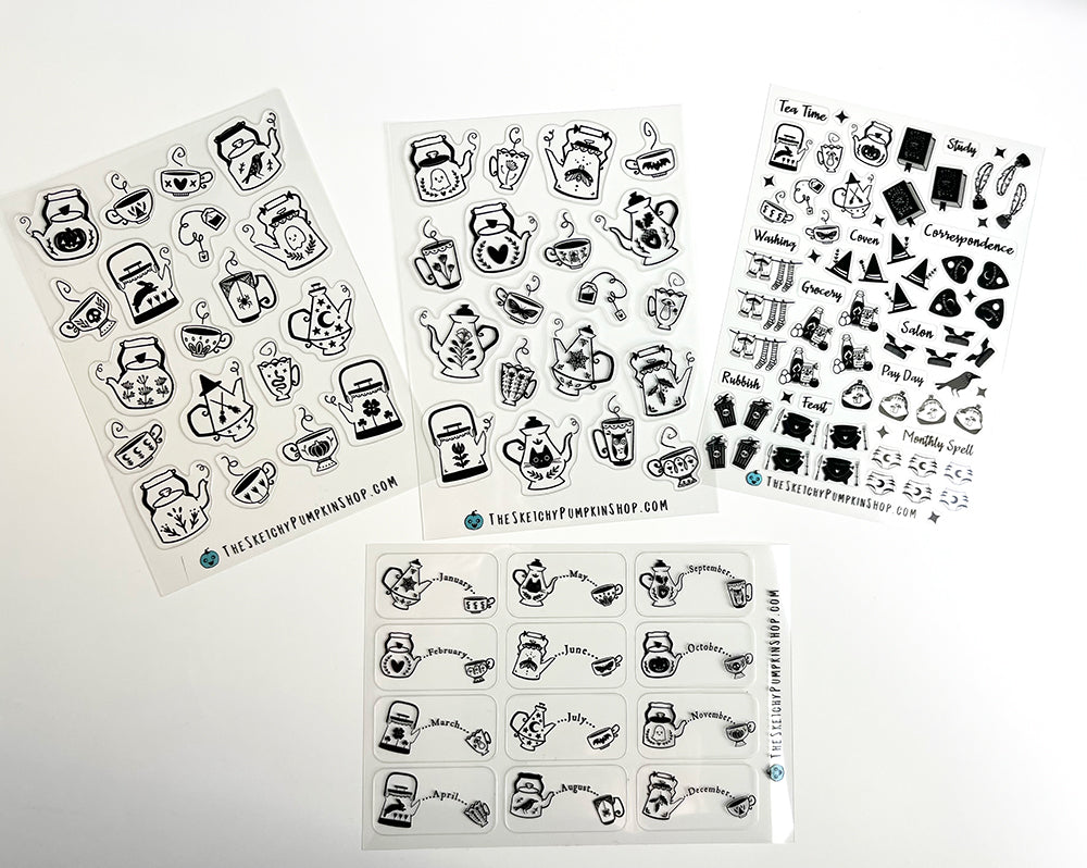Sticker Packs, Waterproof, Transparent