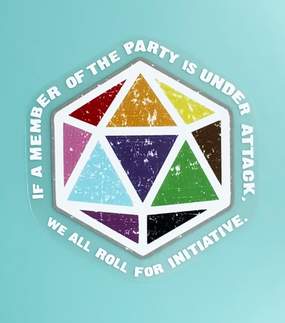 Dice Decal, Transparent Waterproof, DnD, Roll