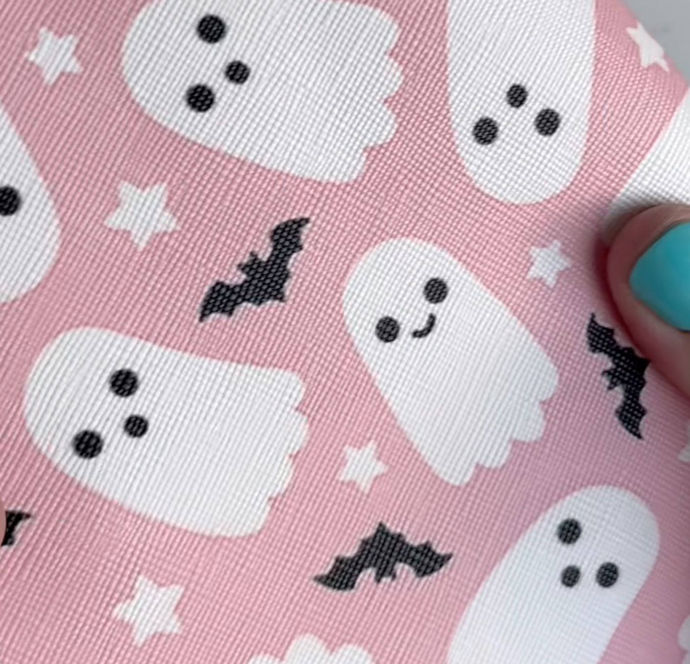 Ghosts w/Bats, Faux Leather, Rolls