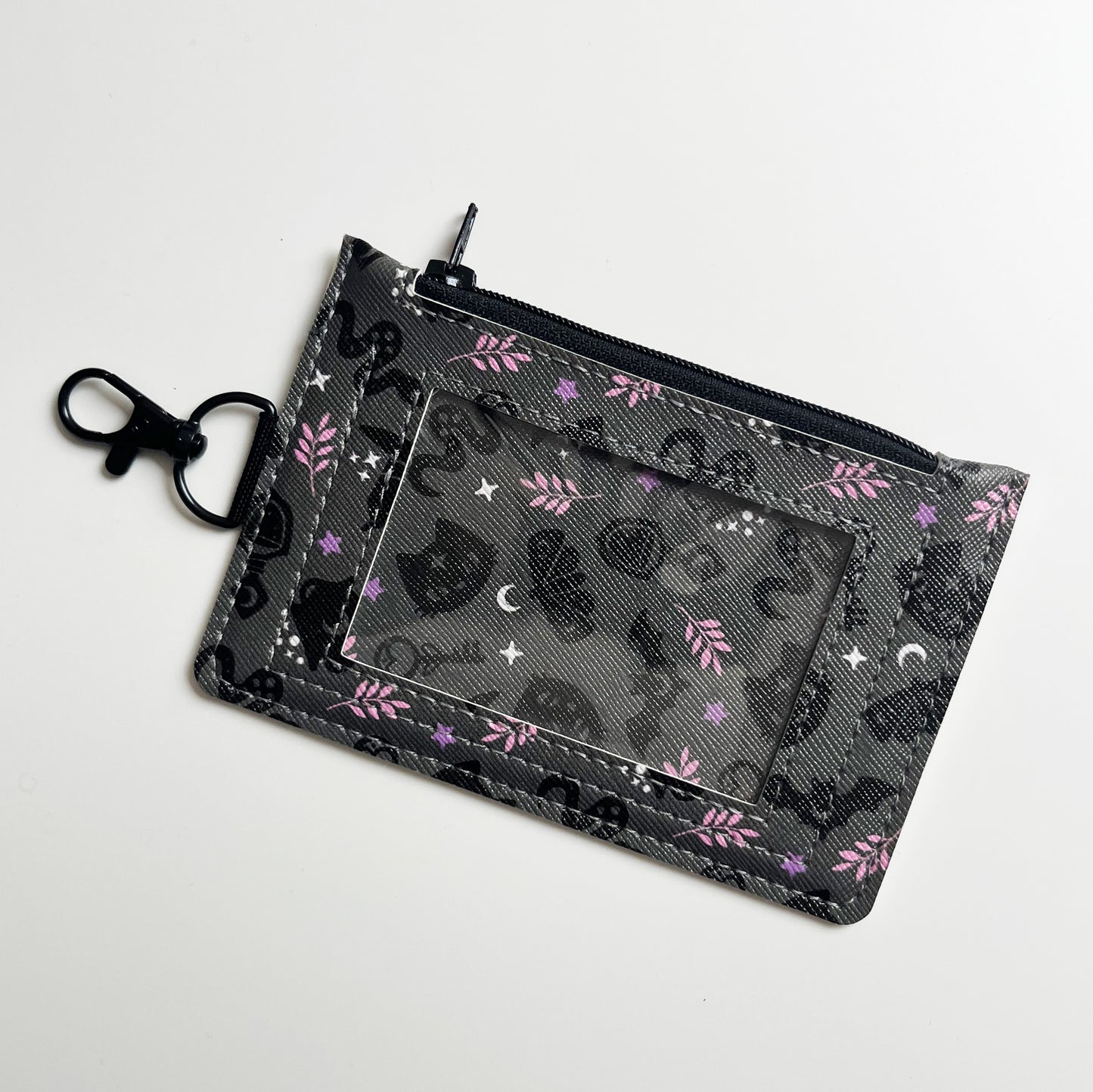 Crescent Magic Keychain ID Zipper Pouch