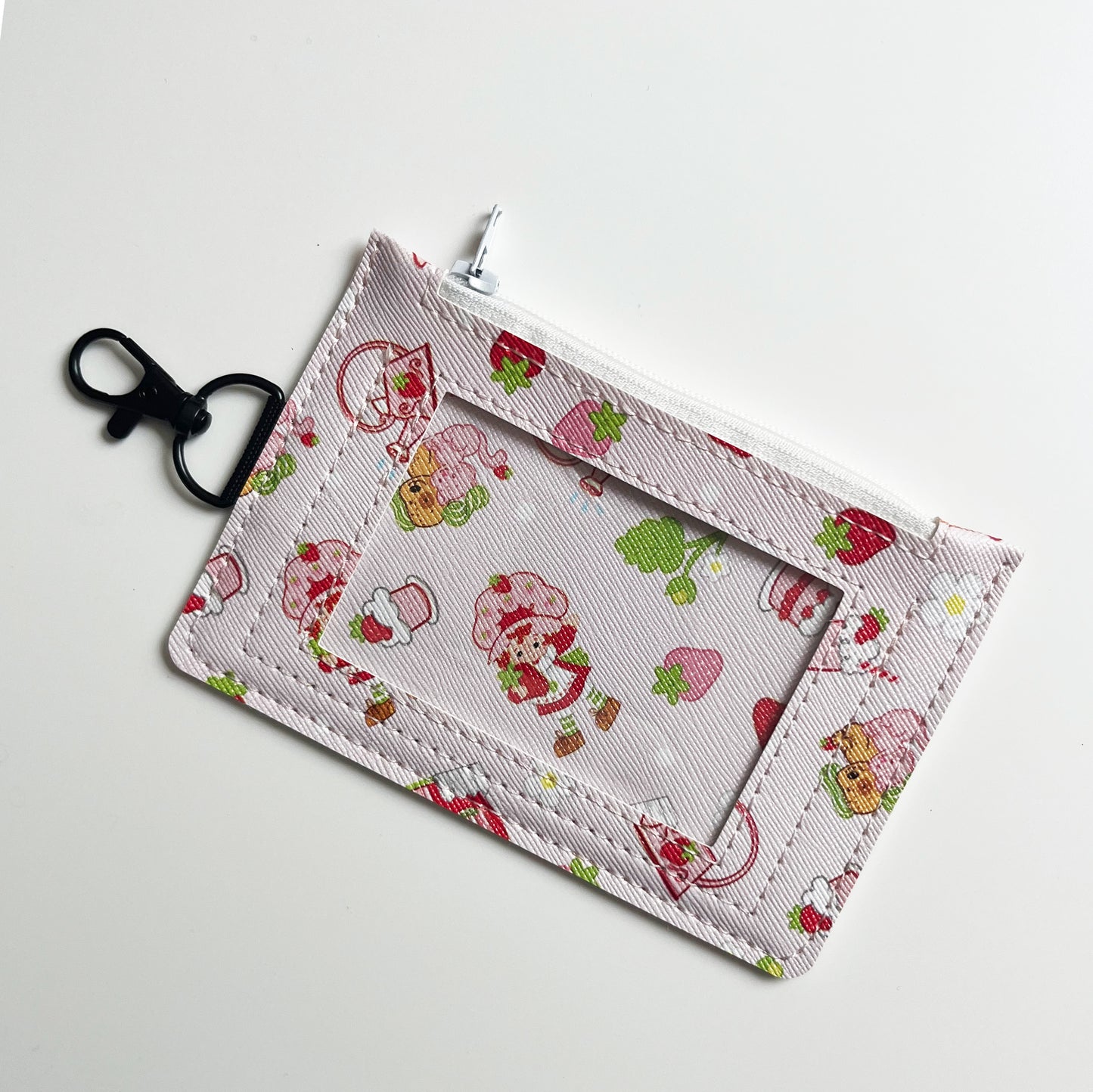 Shortcake Keychain ID Zipper Pouch