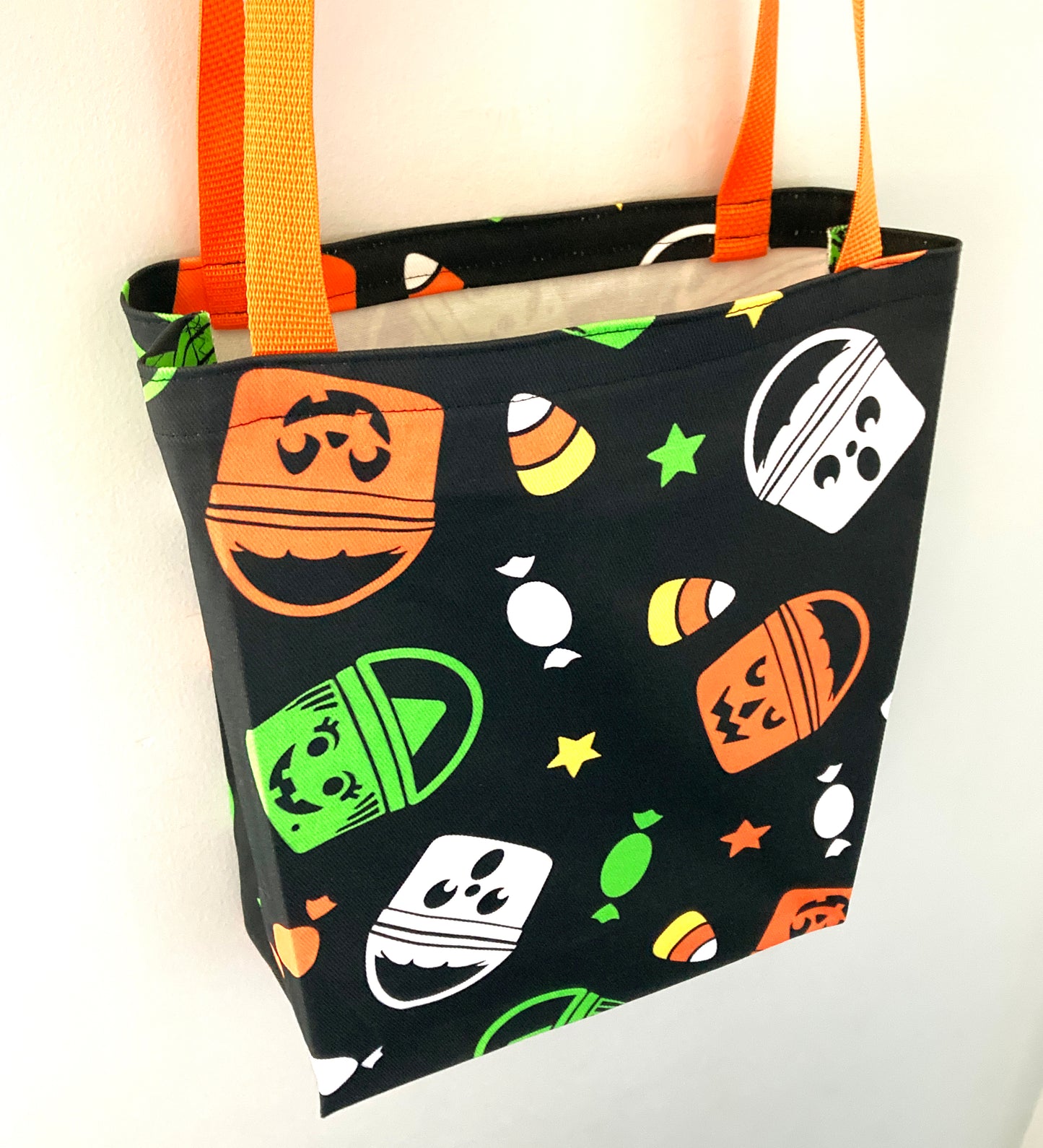Boo Bucket Tote, Black