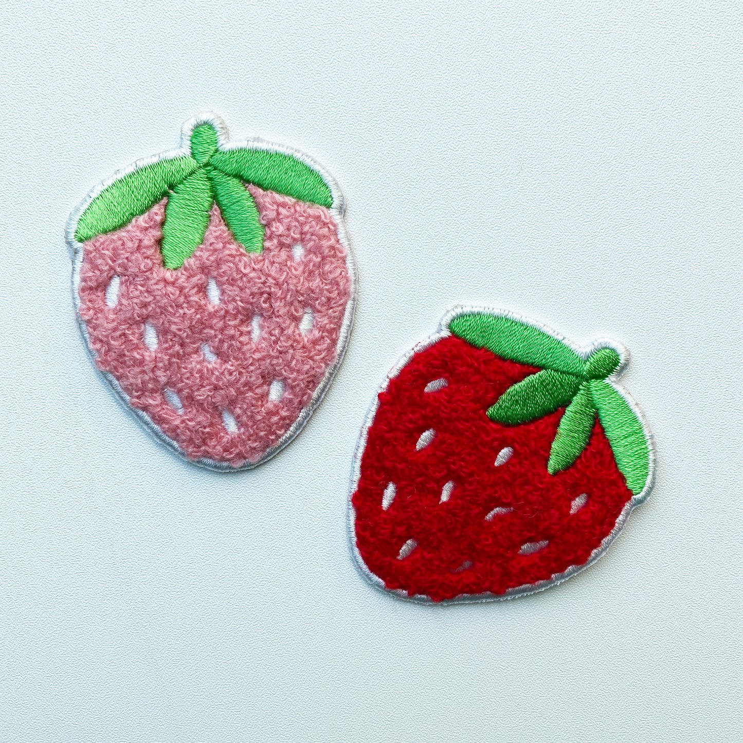 Strawberry Patches Chenille , iron-on, embroidery