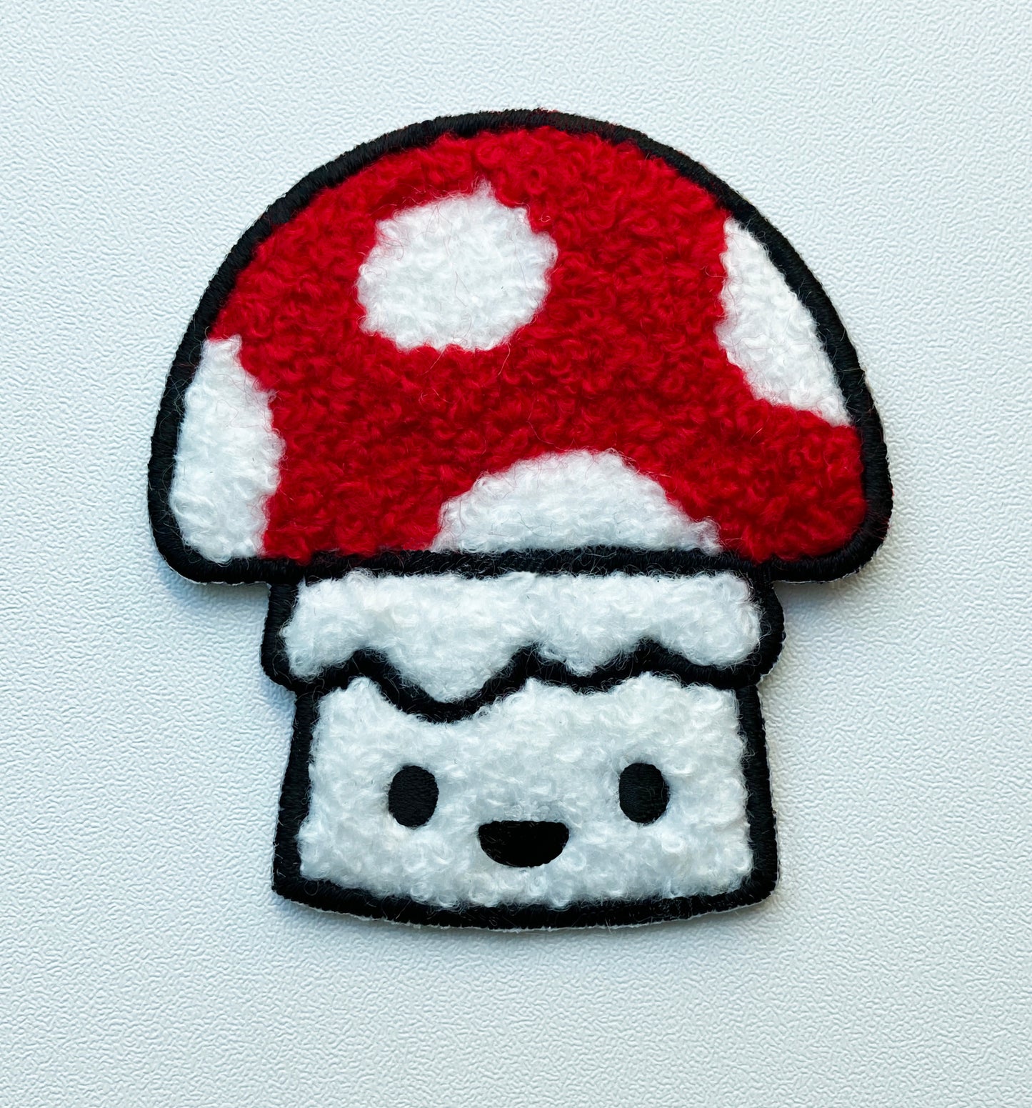 Mushroom Patches Chenille , iron-on, embroidery