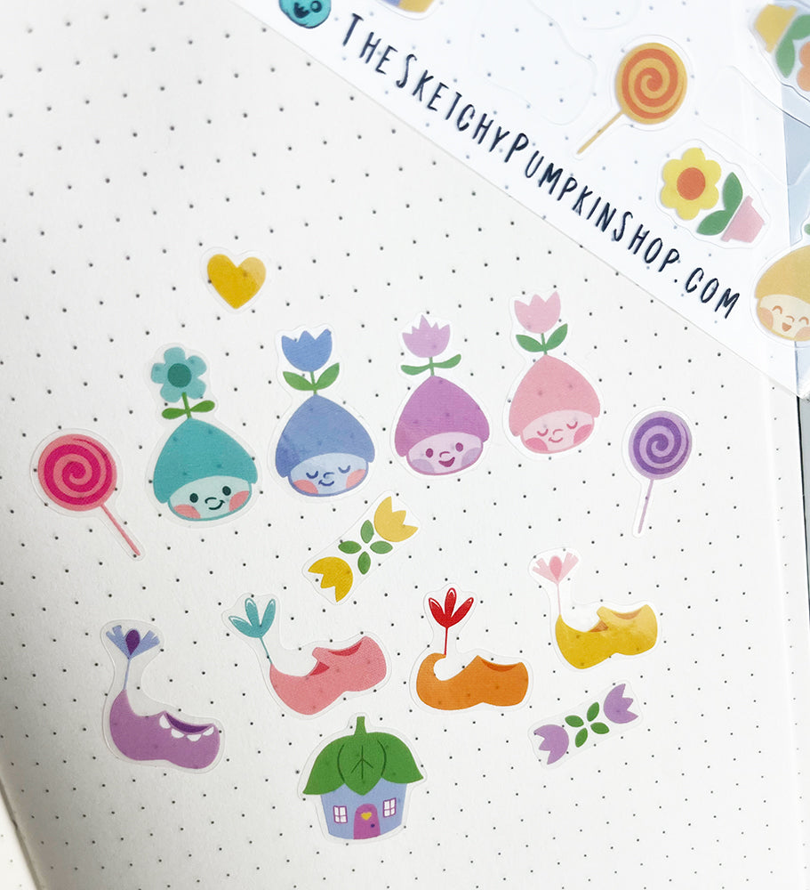 Munchkin Stickers, Transparent, Waterproof