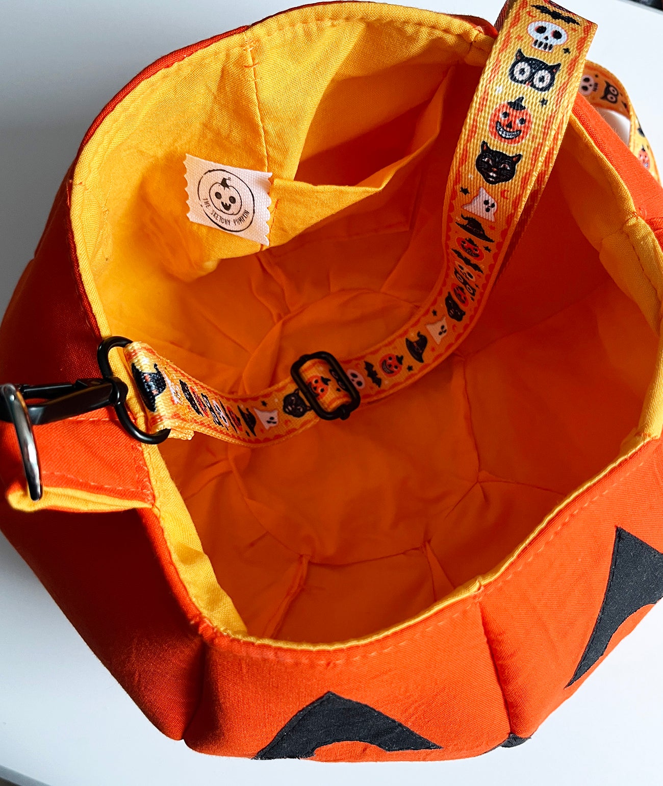 Trick or Treat Jack O' lantern Bag Template