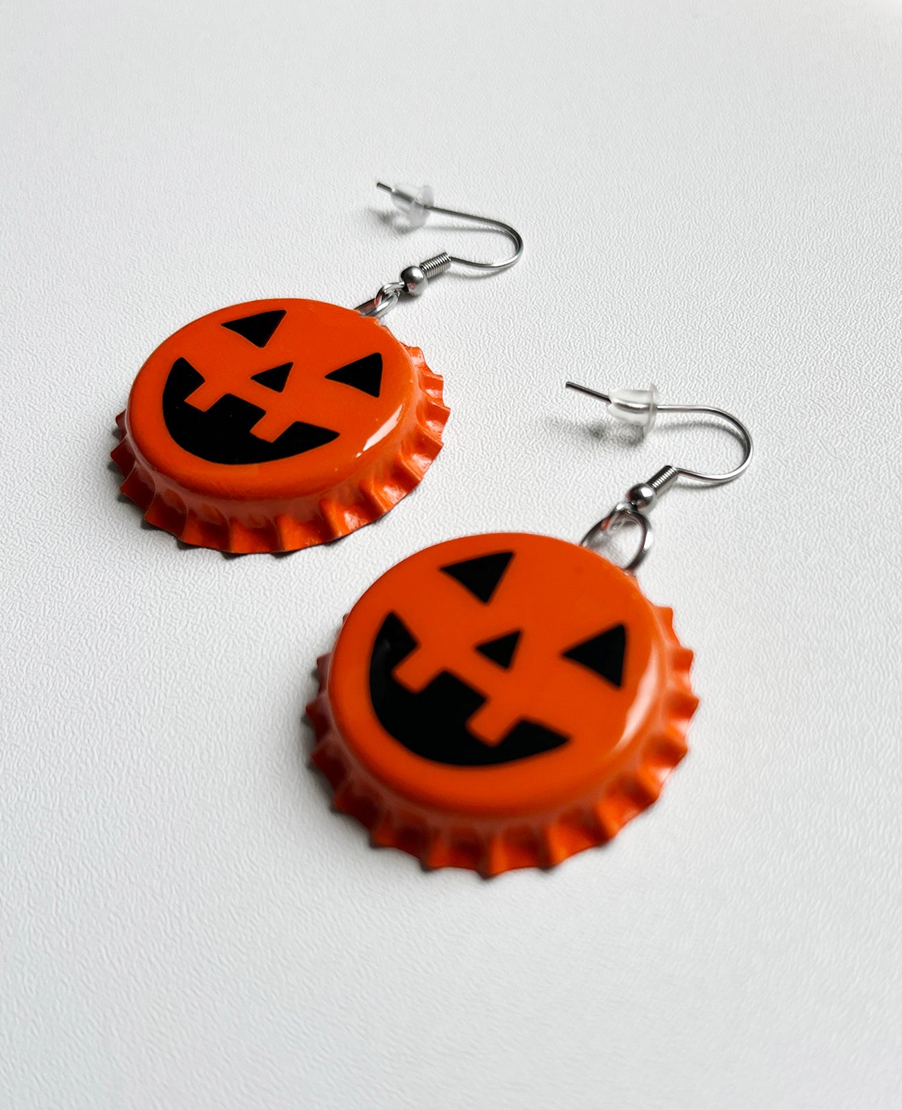 Pumpkin Pop Dangle Earrings, Halloween, Jackolantern