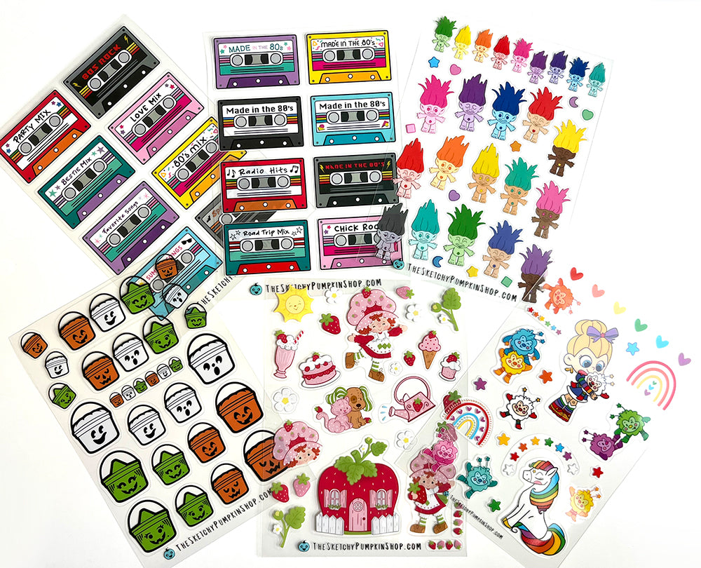 Sticker Packs, Waterproof, Transparent