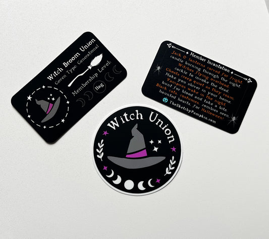 Witch Union Decal & Member Card