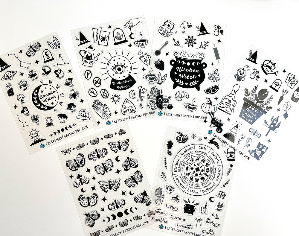 Sticker Packs, Waterproof, Transparent