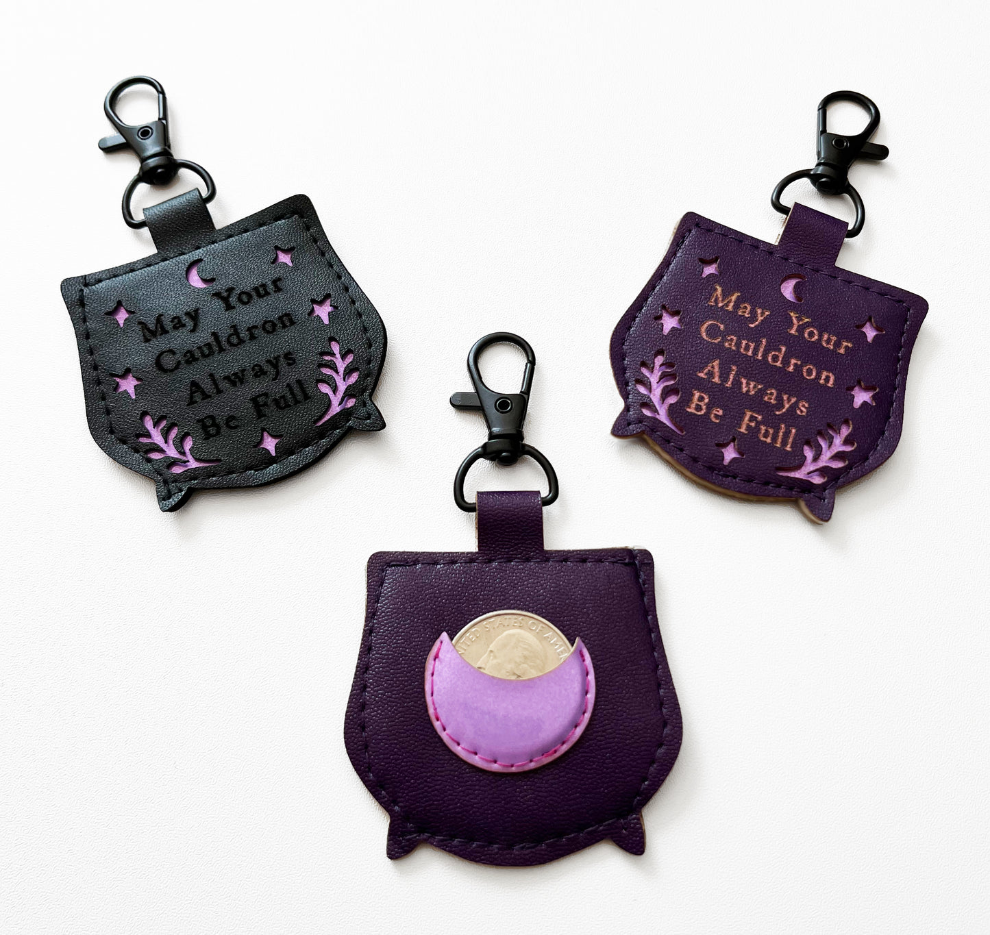 Cauldron Coin Keychain