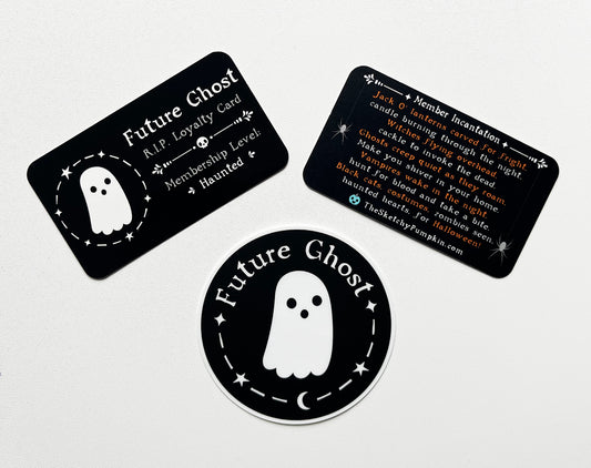 Future Ghost Decal & Member Card