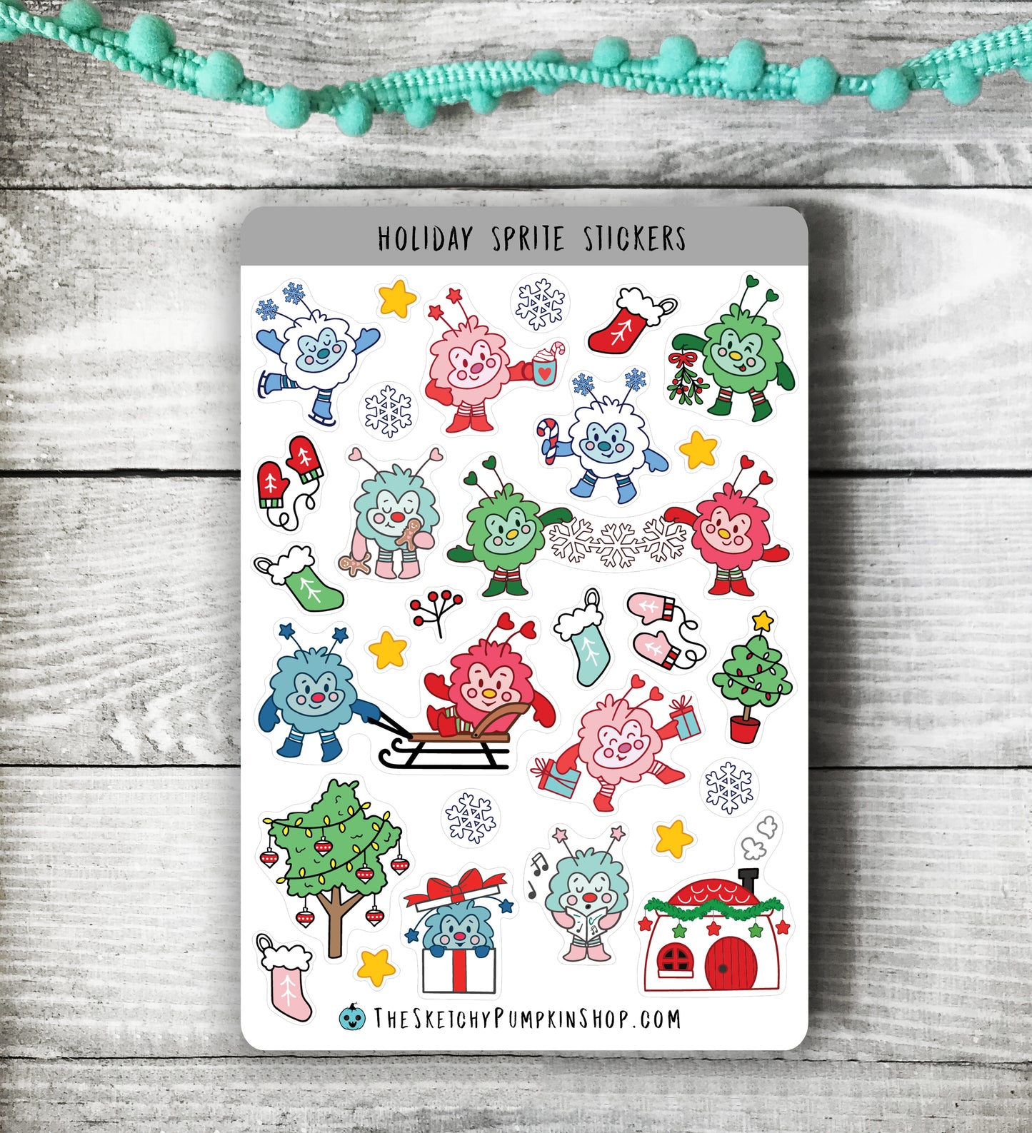 Holiday Sprite Stickers