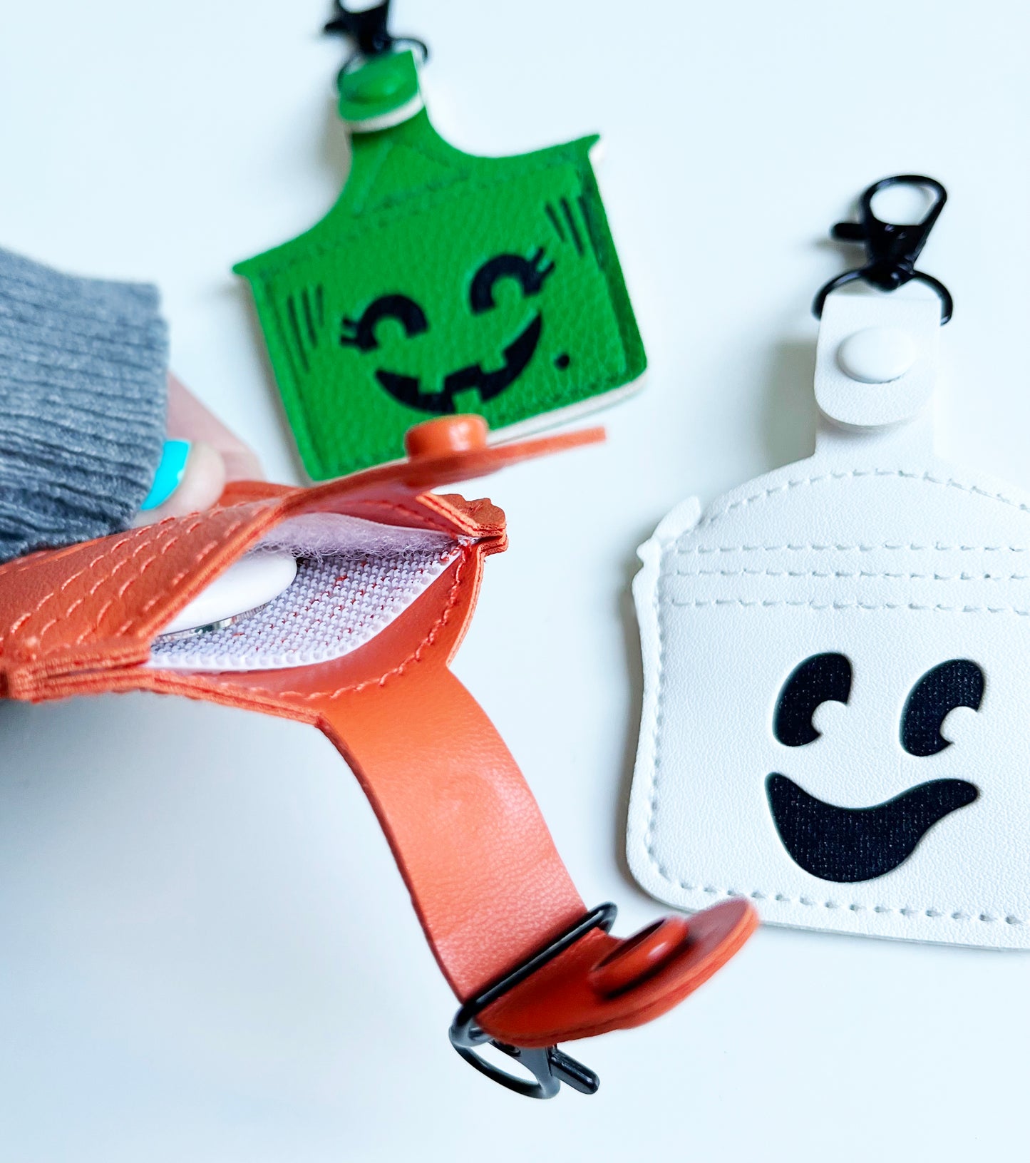 Air Tag Holders, Boo Bucket, Strawberry, Paw, Rainbow Heart