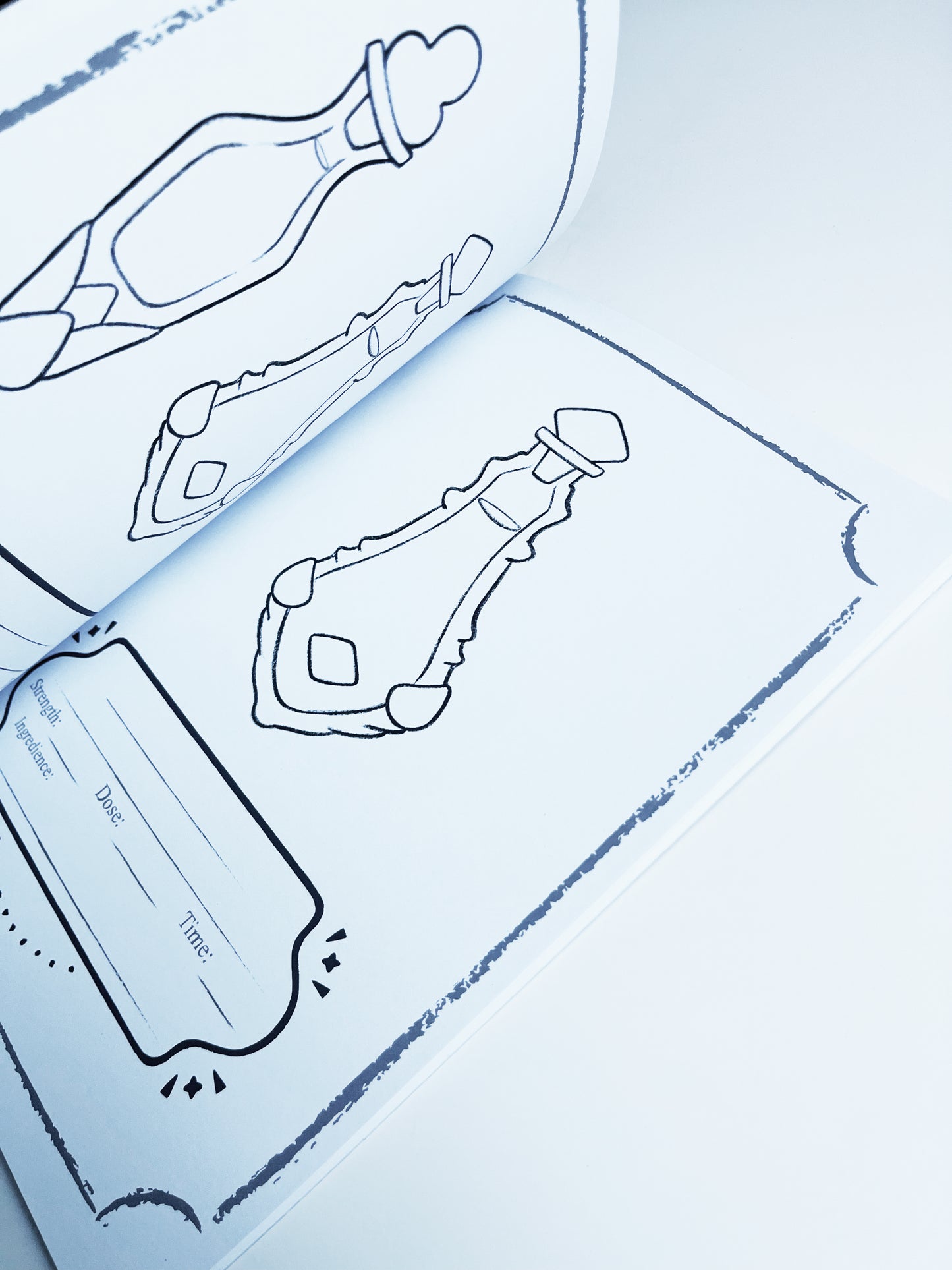 Potions Coloring Book w/ Stickers: * Marker Friendly