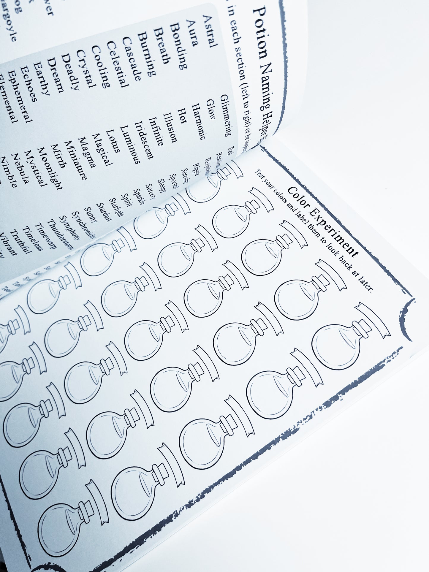 Potions Coloring Book w/ Stickers: * Marker Friendly