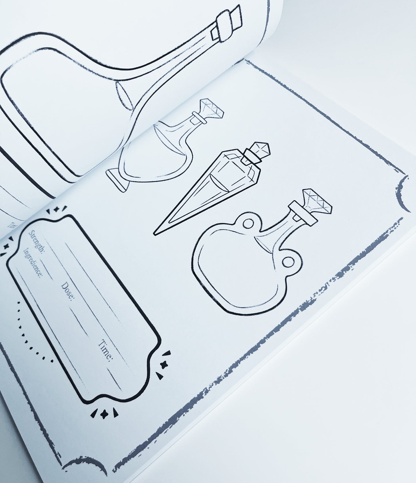 Potions Coloring Book w/ Stickers: * Marker Friendly