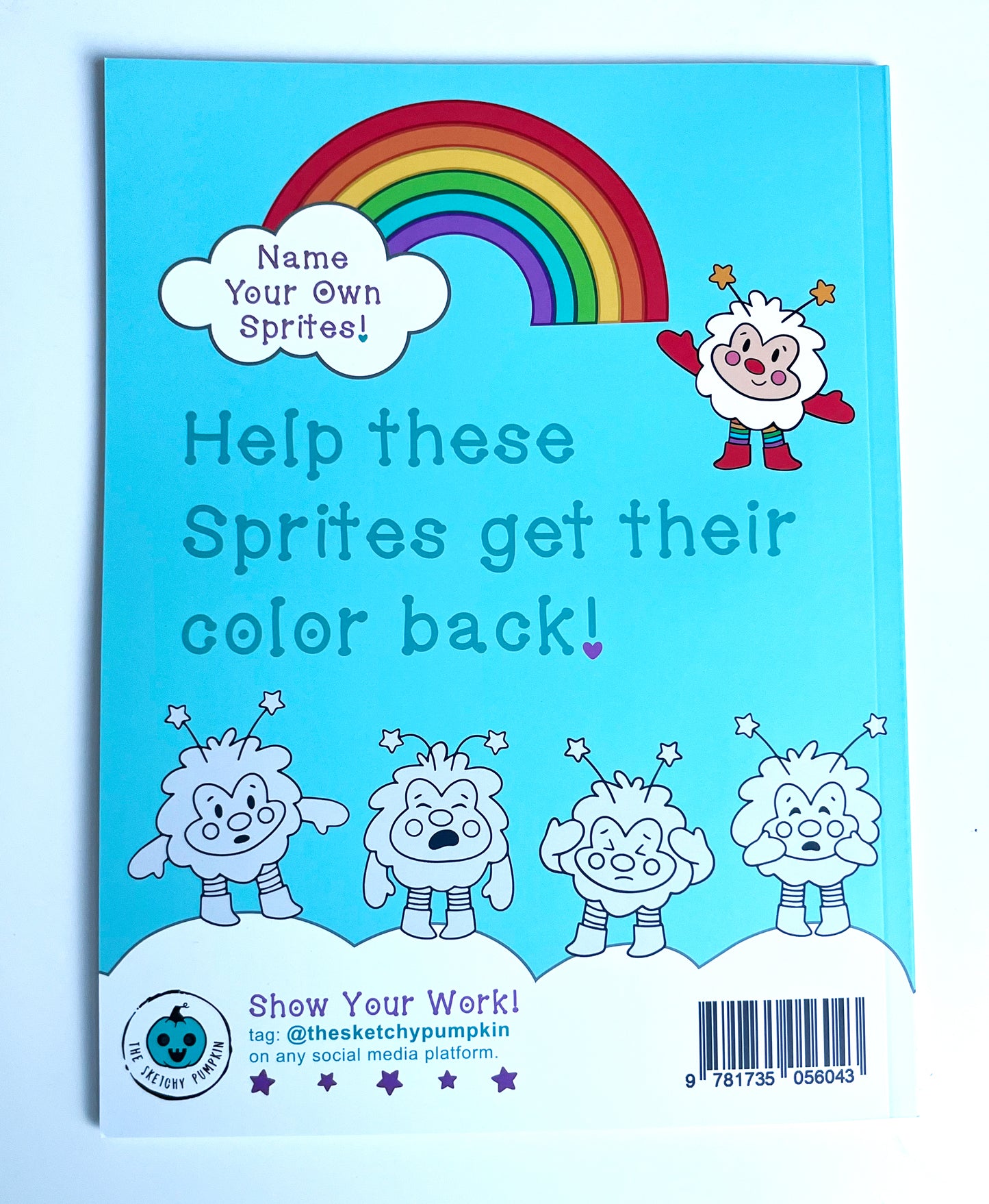 Sprite Coloring Book w/ Stickers: * Marker Friendly
