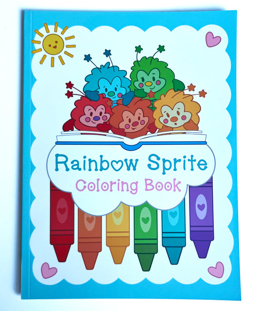 Sprite Coloring Book w/ Stickers: * Marker Friendly