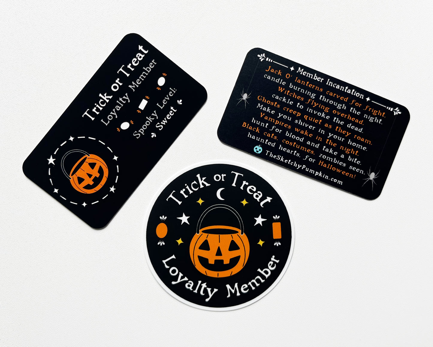Trick or Treat Decal & Member Card