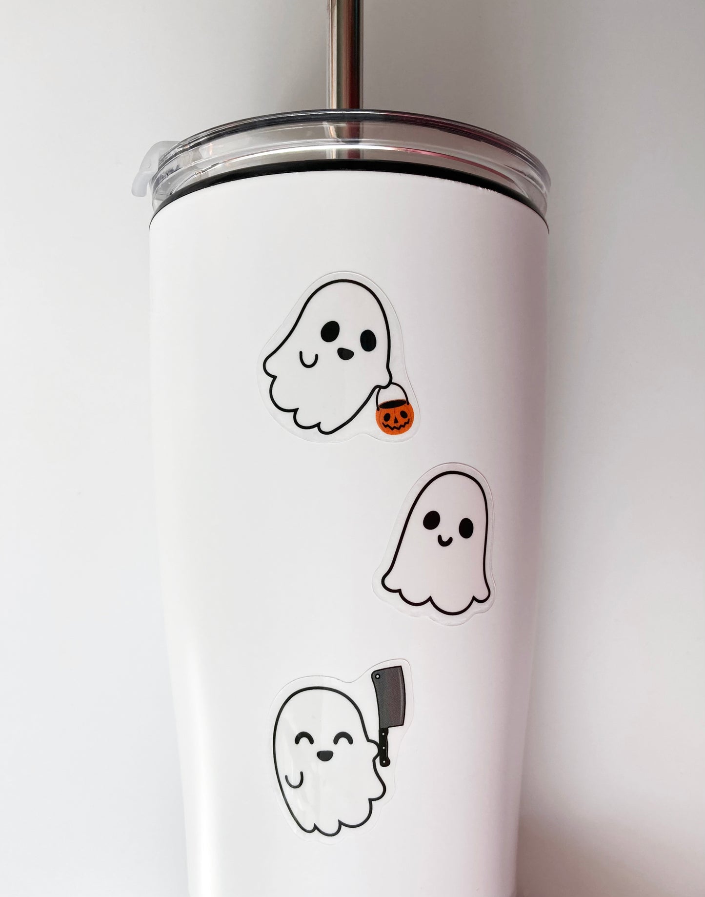Ghost Sticker Sheet Transparent, Waterproof