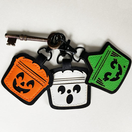 Boo Bucket Double Sided Keychains
