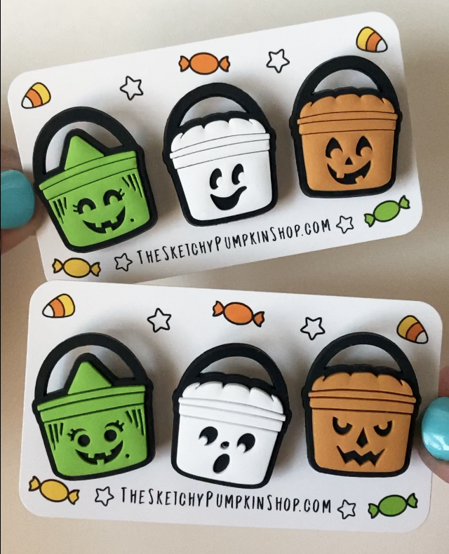 Boo Bucket PVC Shoe Charms