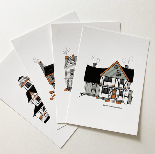 Misfit: Ominous Houses Art Print-Postcards Packs
