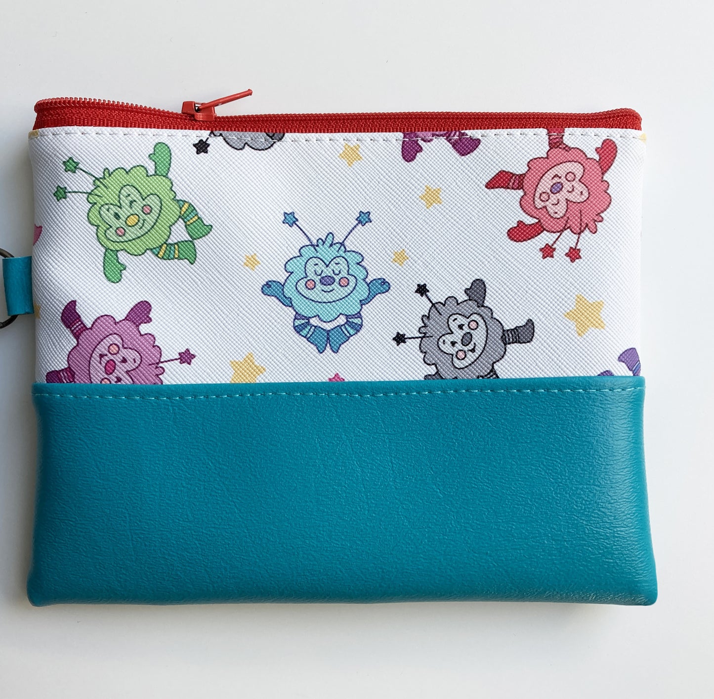 Rainbow Sprite Zipper Bag, Faux Leather