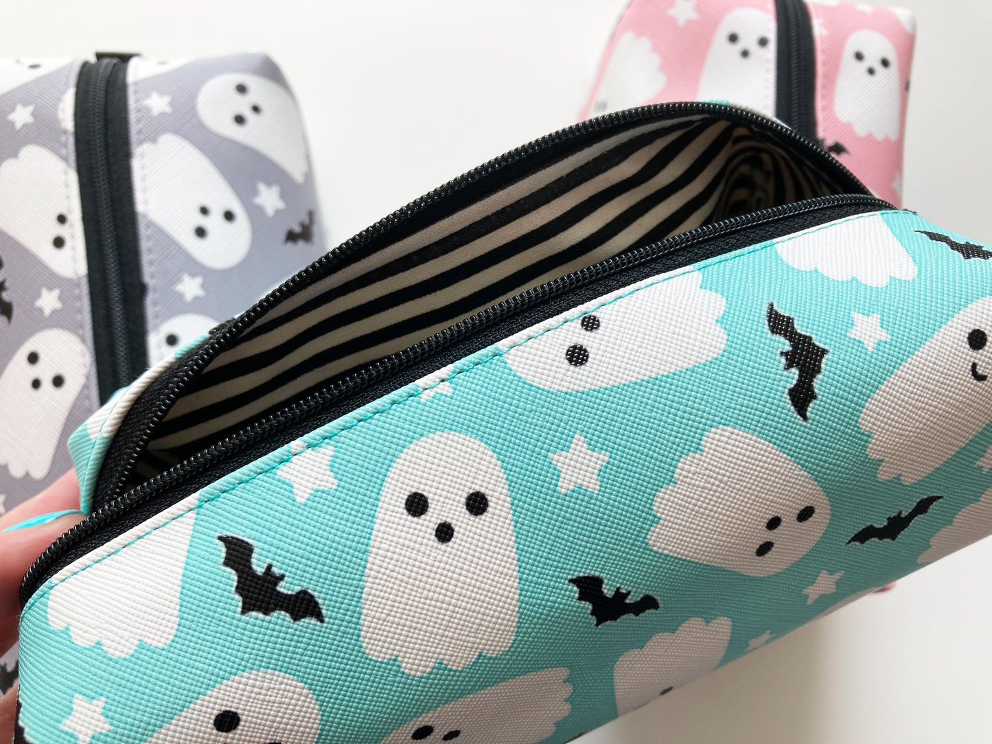 Ghost Bat Cosmetic Bag