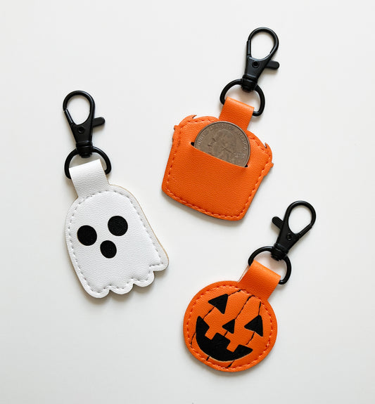 Ghost & Jack O' lantern Coin Keychains