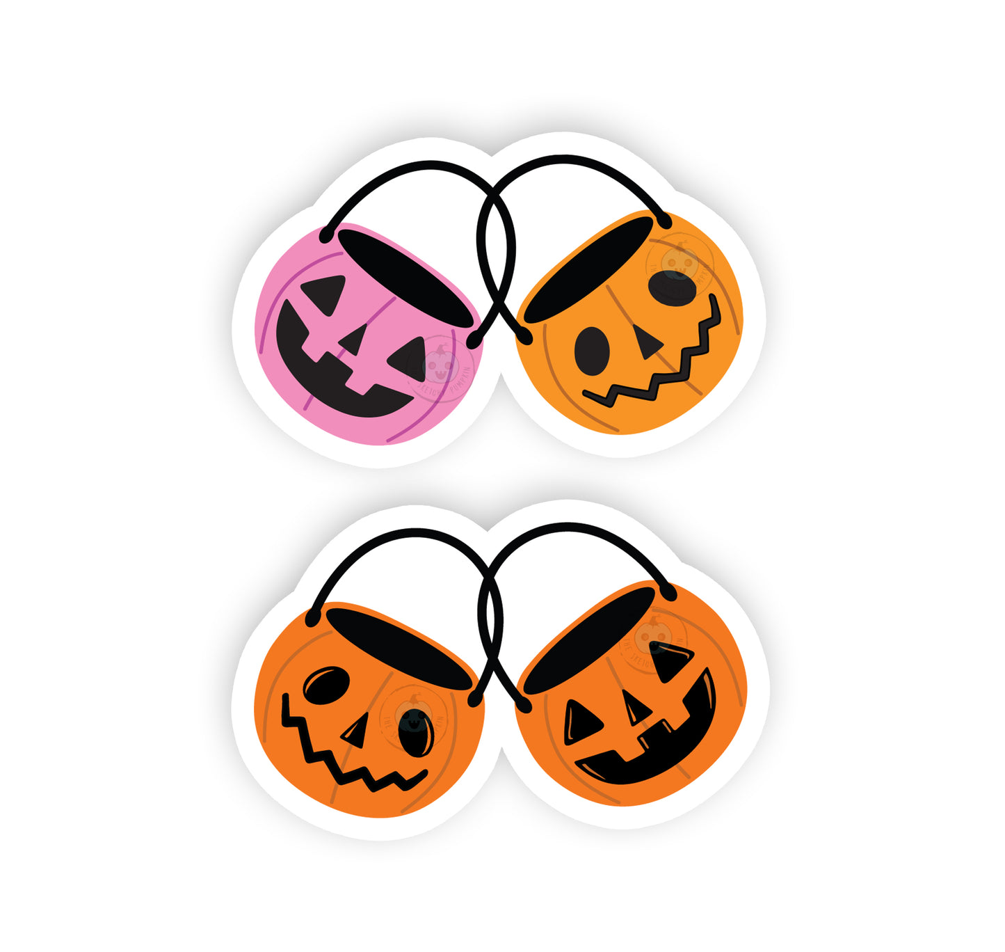 Pumpkin Candy Bucket Decals/Stickers