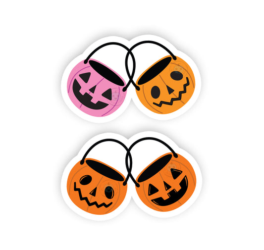 Pumpkin Candy Bucket Decals/Stickers