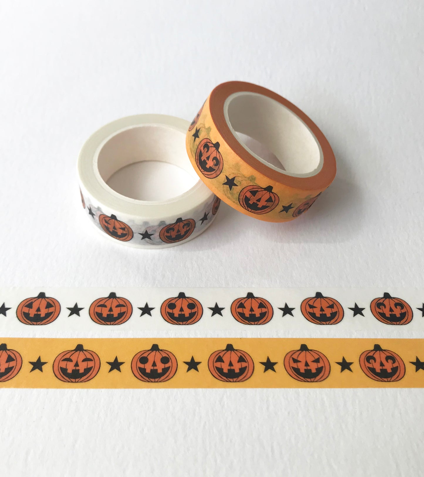 Jack O' Lantern Stars Washi Tape, bujo, bullet journal, halloween, pumpkin