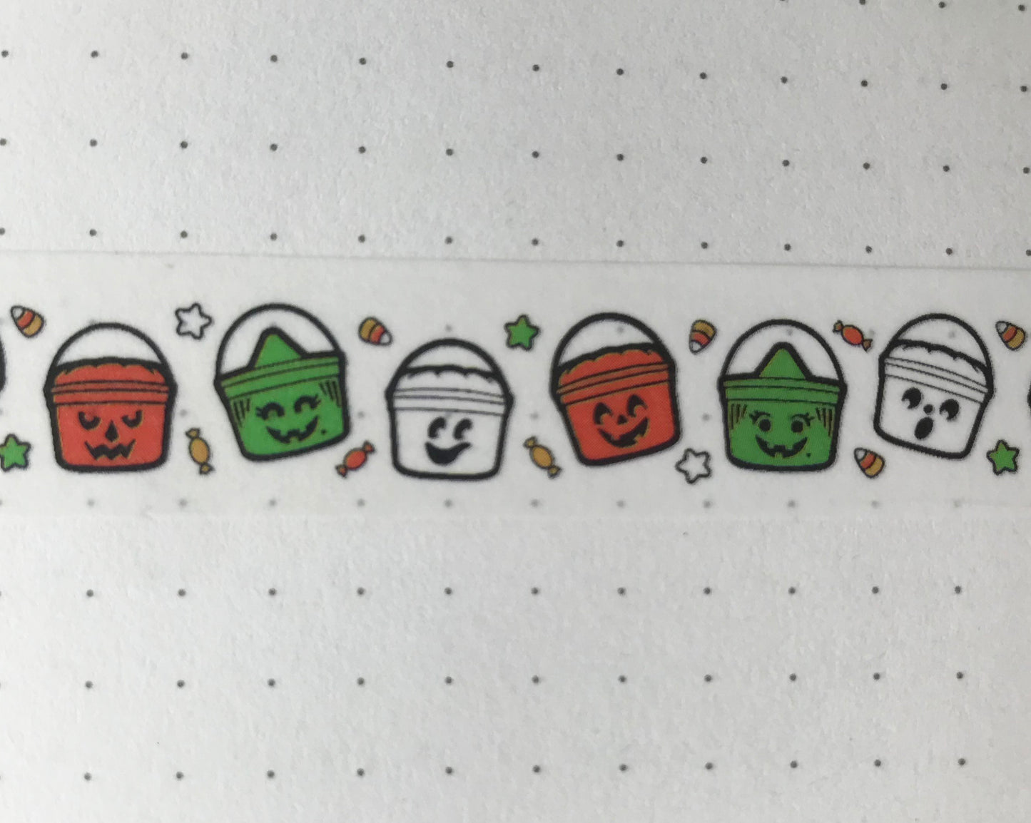 Boo Bucket Washi Tape, bujo, bullet journal, halloween, witch, ghost, pumpkin, mcdonalds halloween bucket