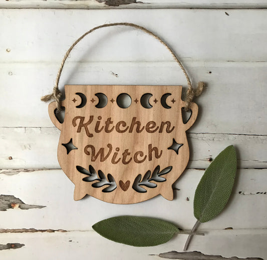 Kitchen Witch Cauldron, Ornament, Magnet