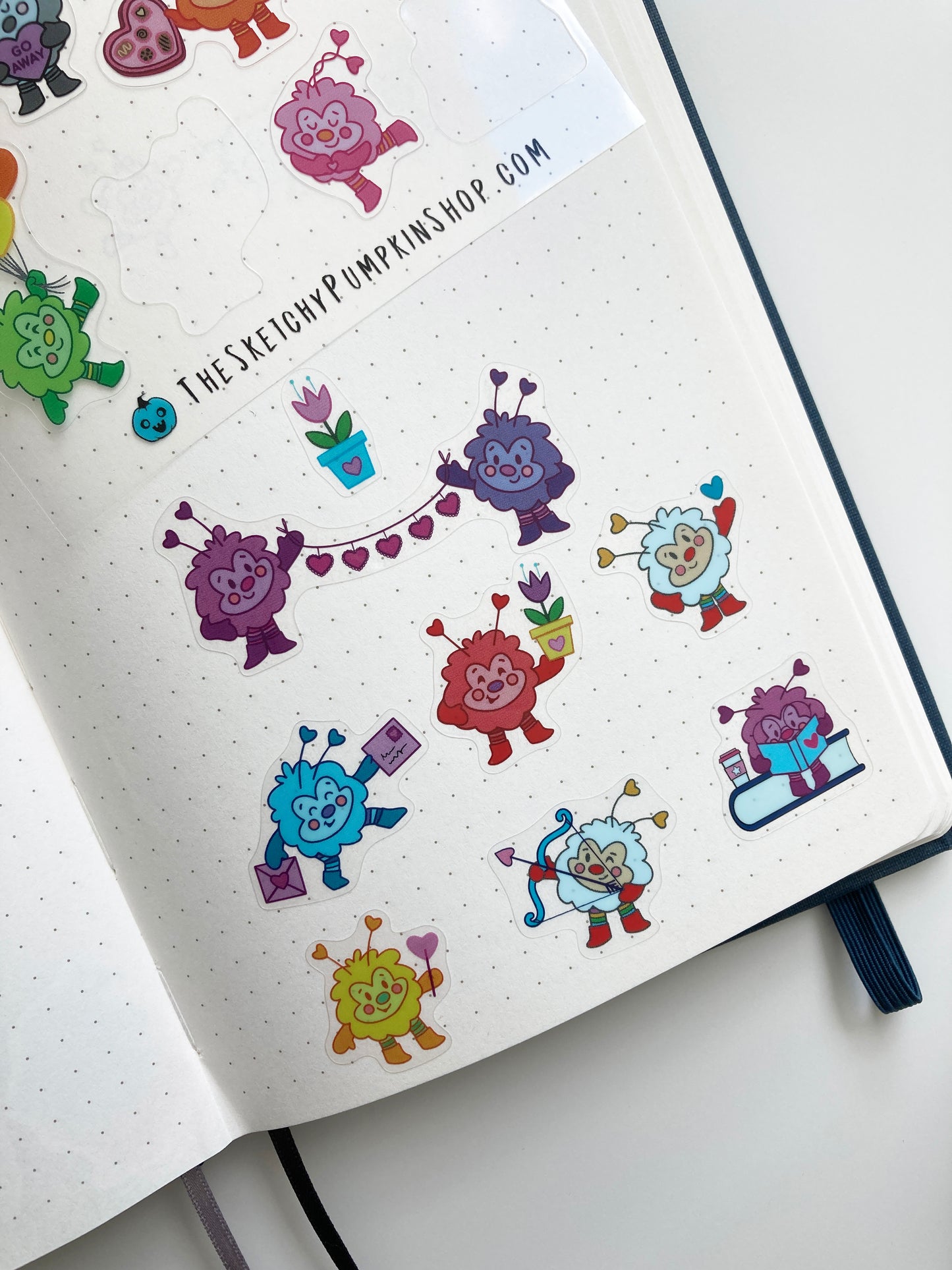 Valentine Sprite, Transparent, Waterproof Sticker Sheet