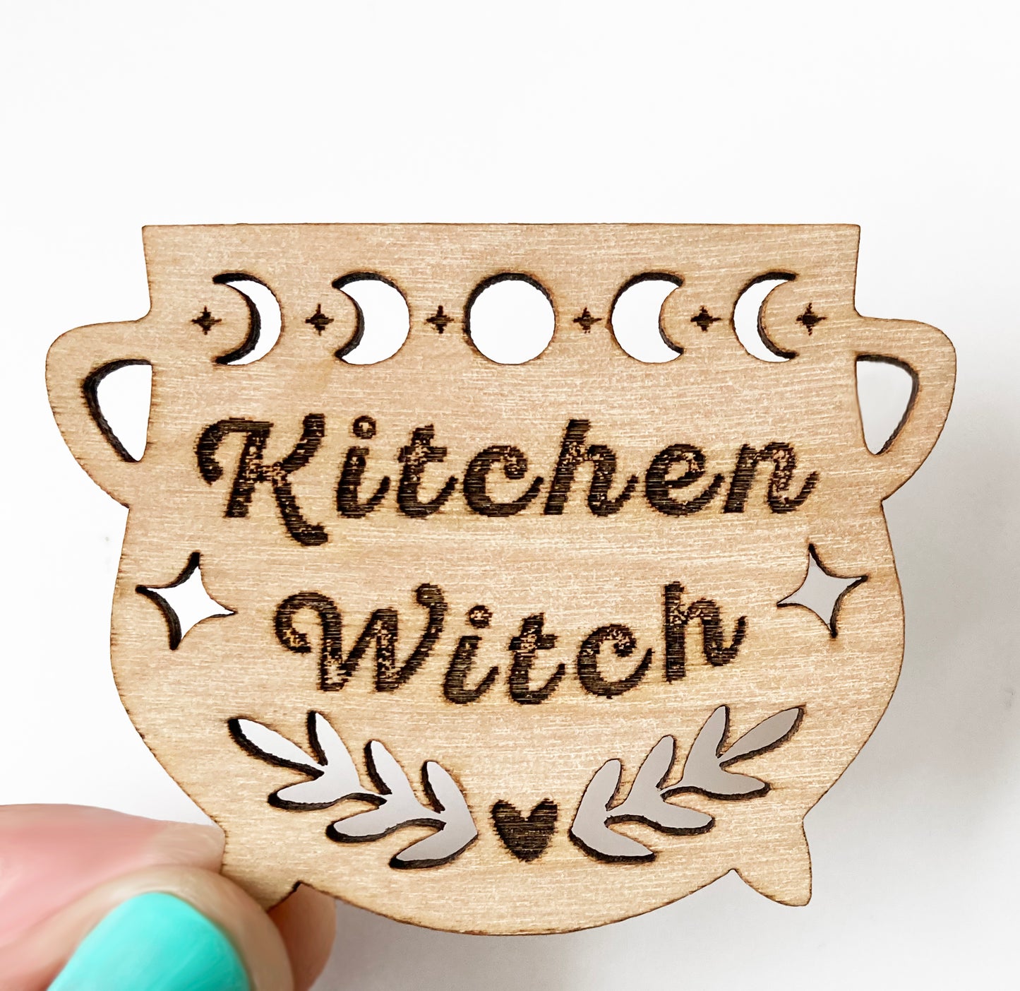 Kitchen Witch Cauldron, Ornament, Magnet