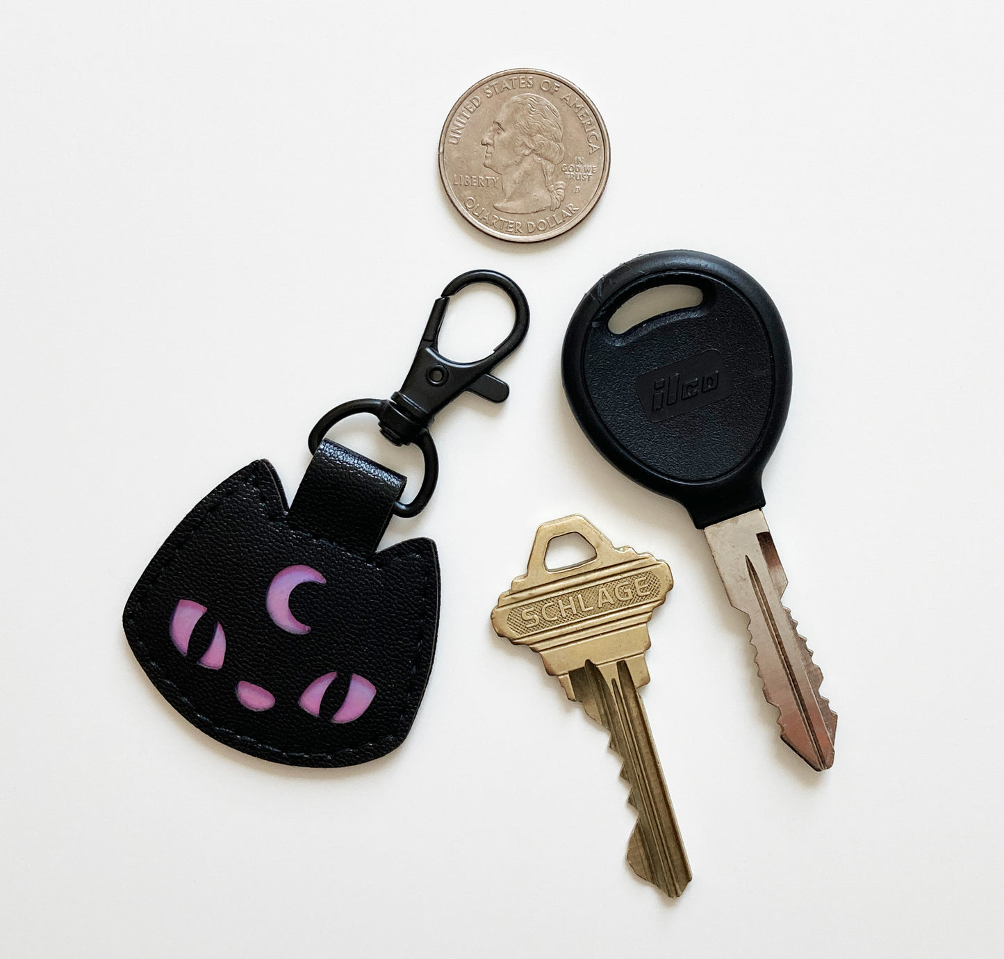 Magic Cat Coin Keychain