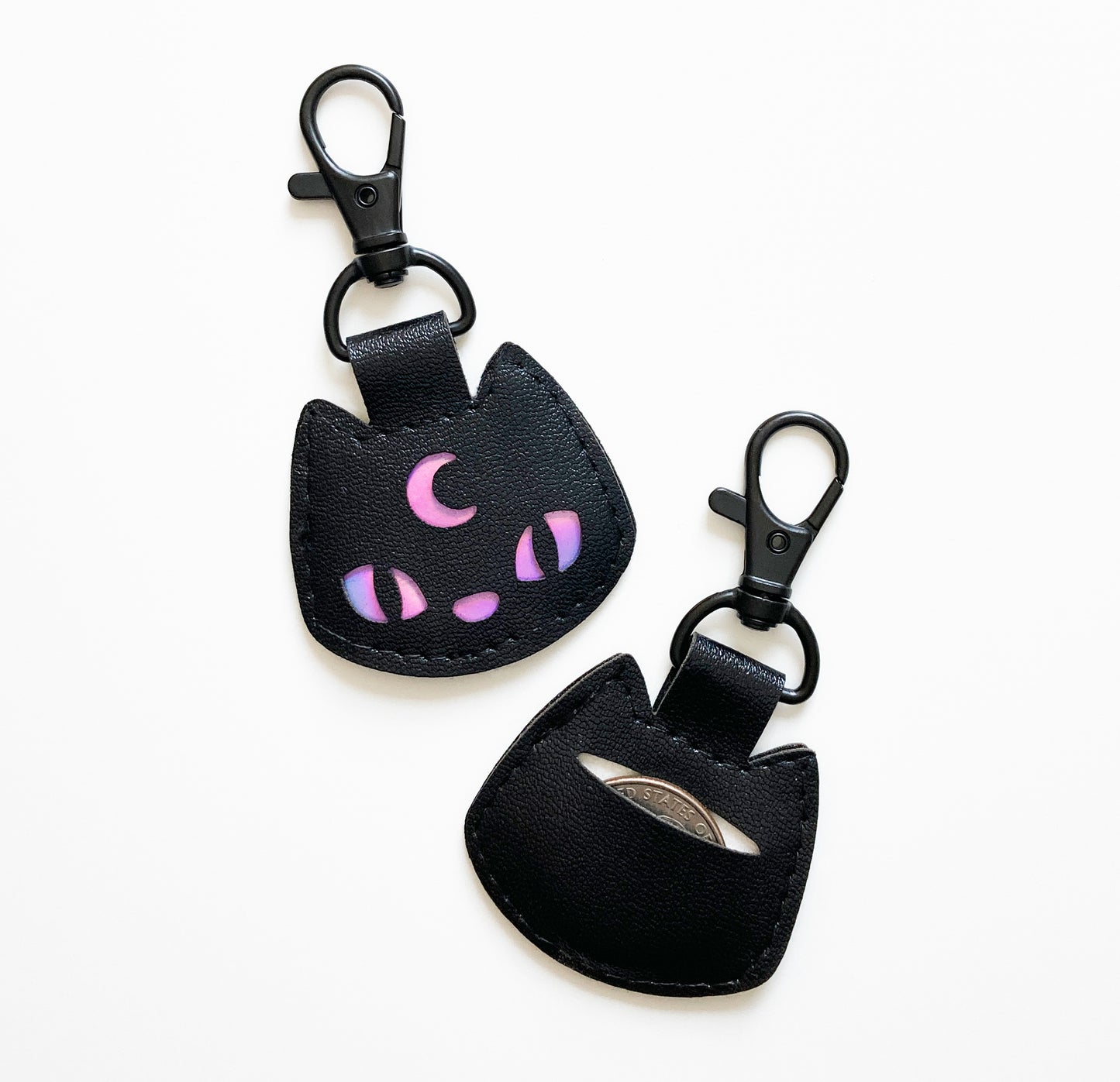 Magic Cat Coin Keychain