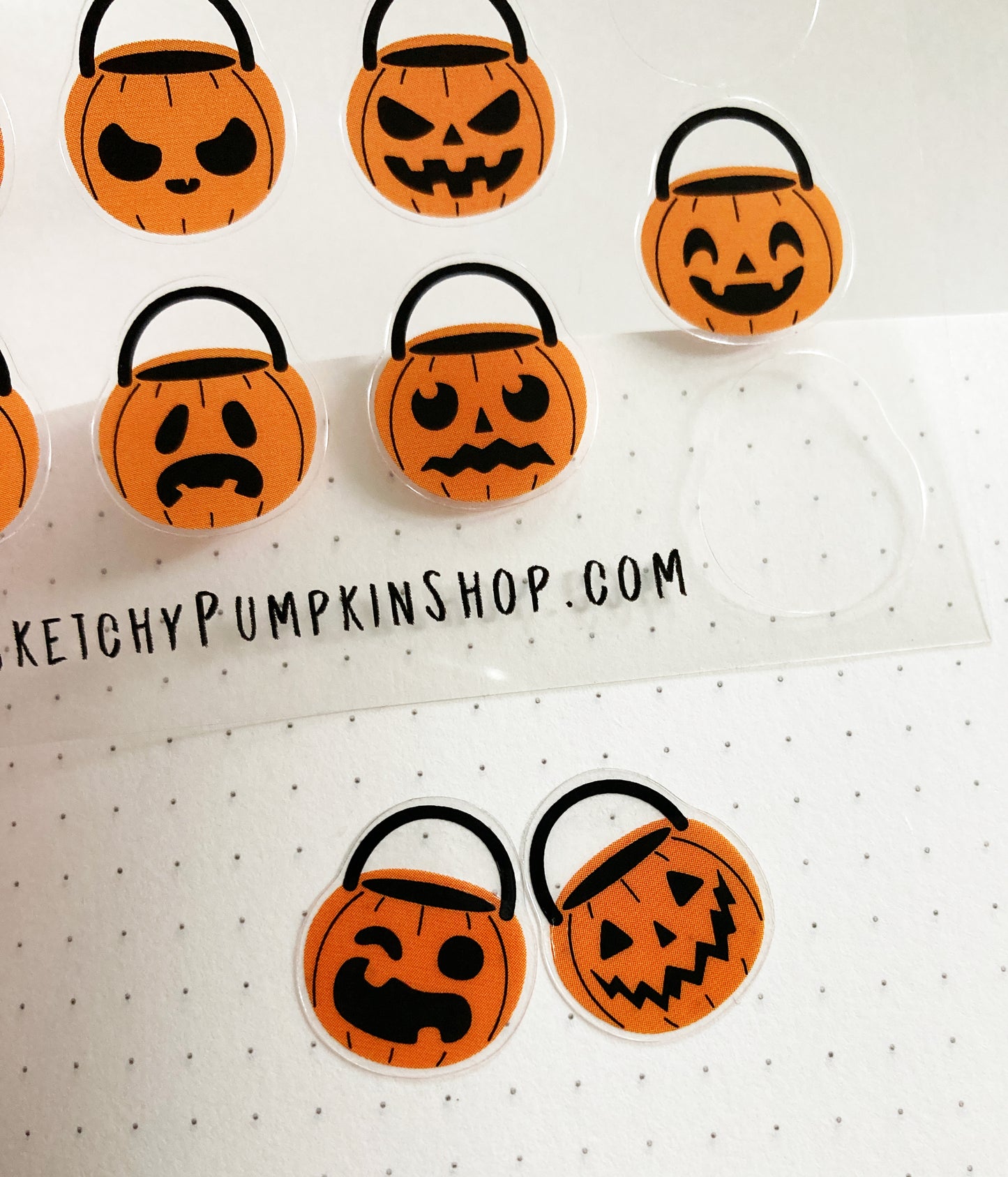 Pumpkin Buckets Transparent, Waterproof