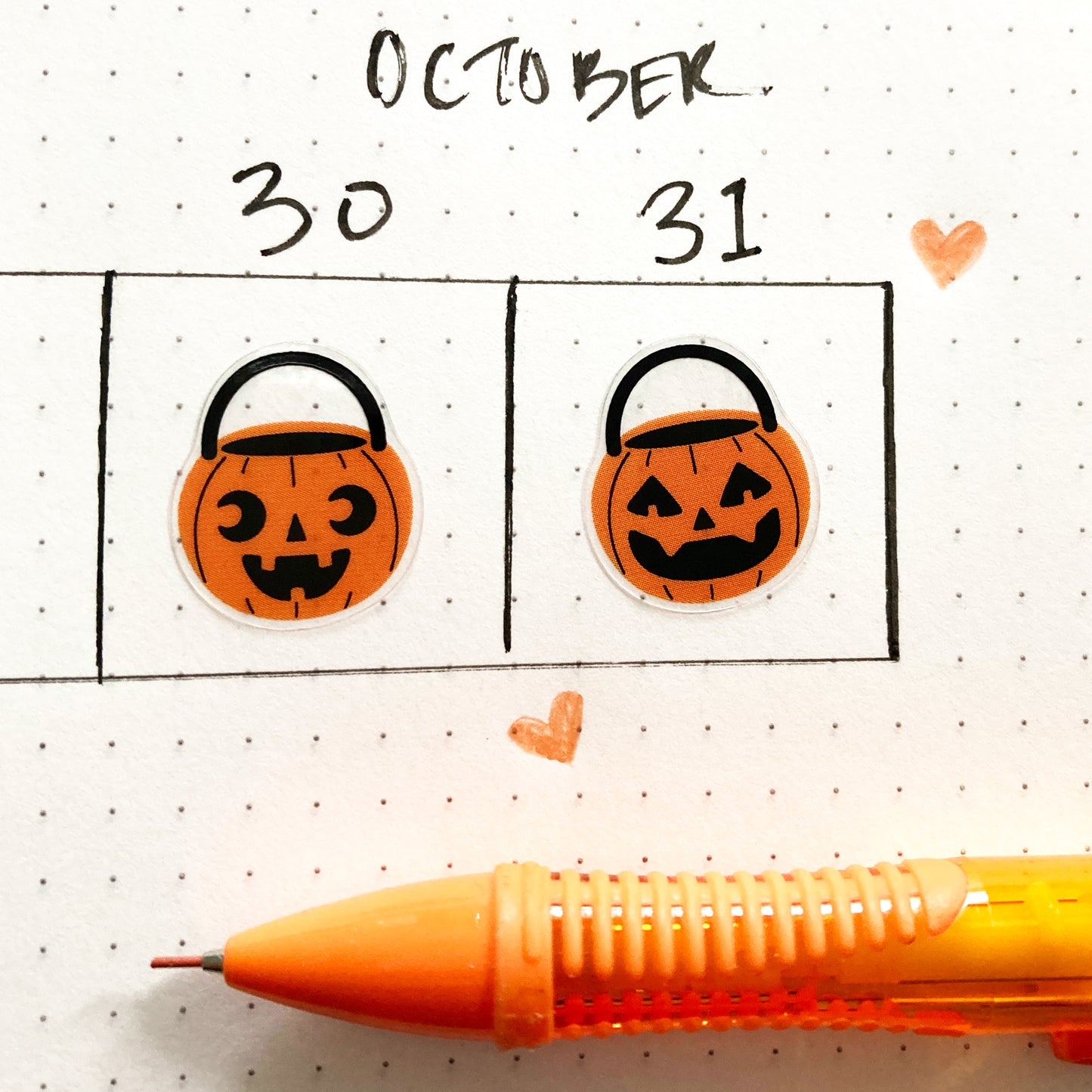 Pumpkin Buckets Transparent, Waterproof