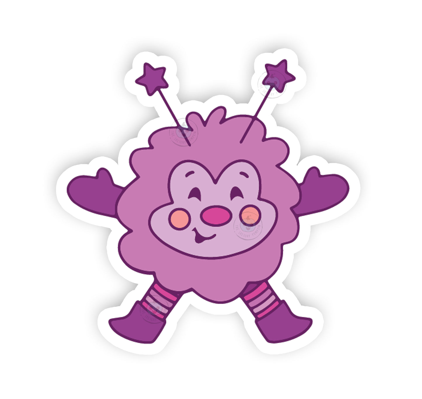 Violet Sprite Vinyl Decal, Transparent Backing