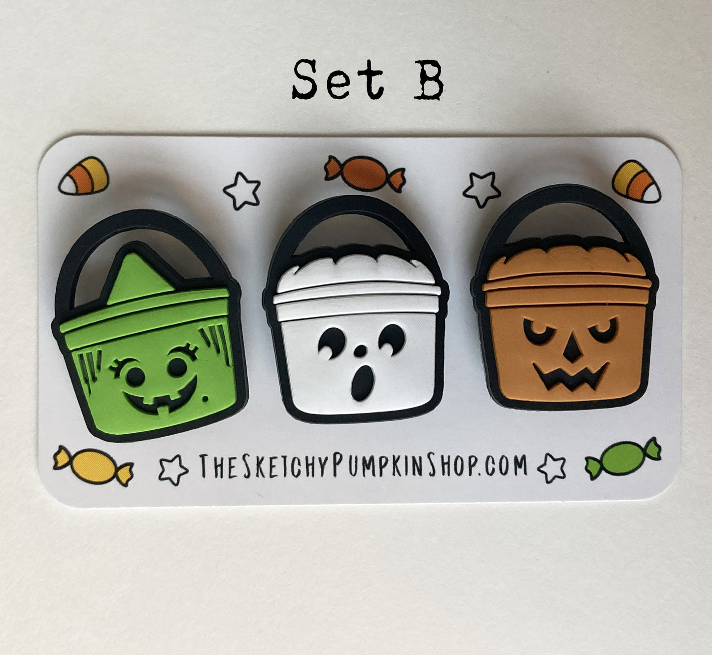 Boo Bucket PVC Shoe Charms