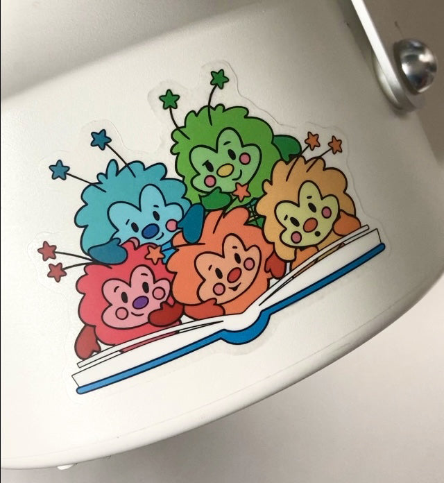 Rainbow Sprites Reading, Vinyl Decal,