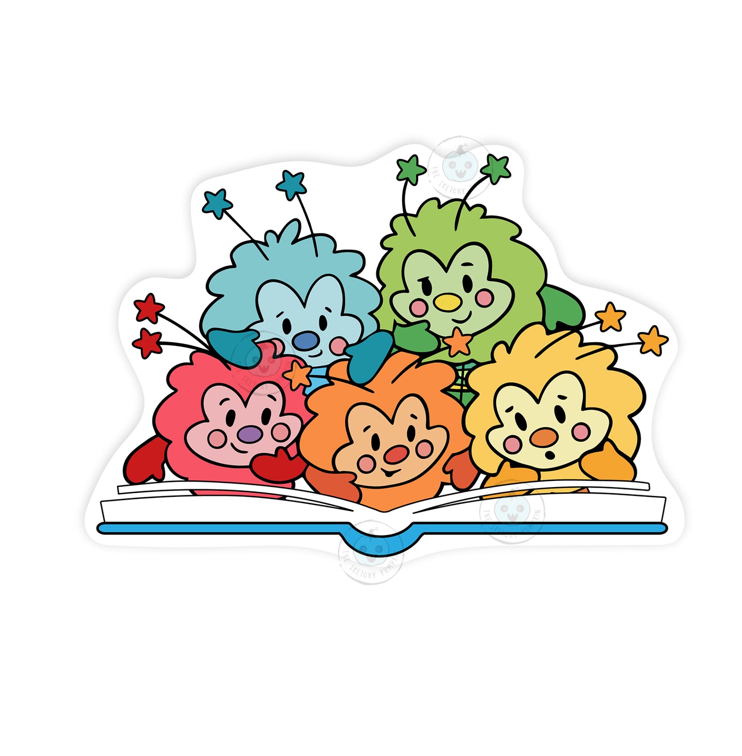 Rainbow Sprites Reading, Vinyl Decal,
