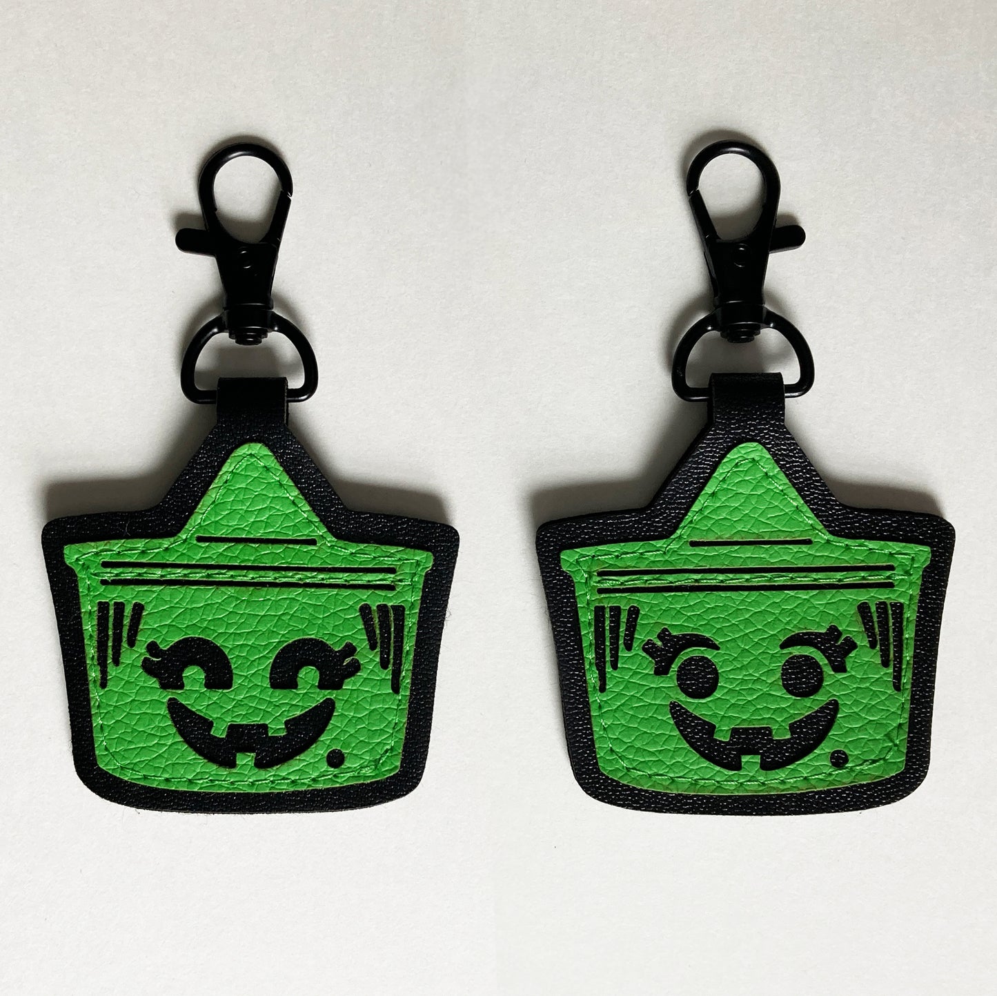 Boo Bucket Double Sided Keychains