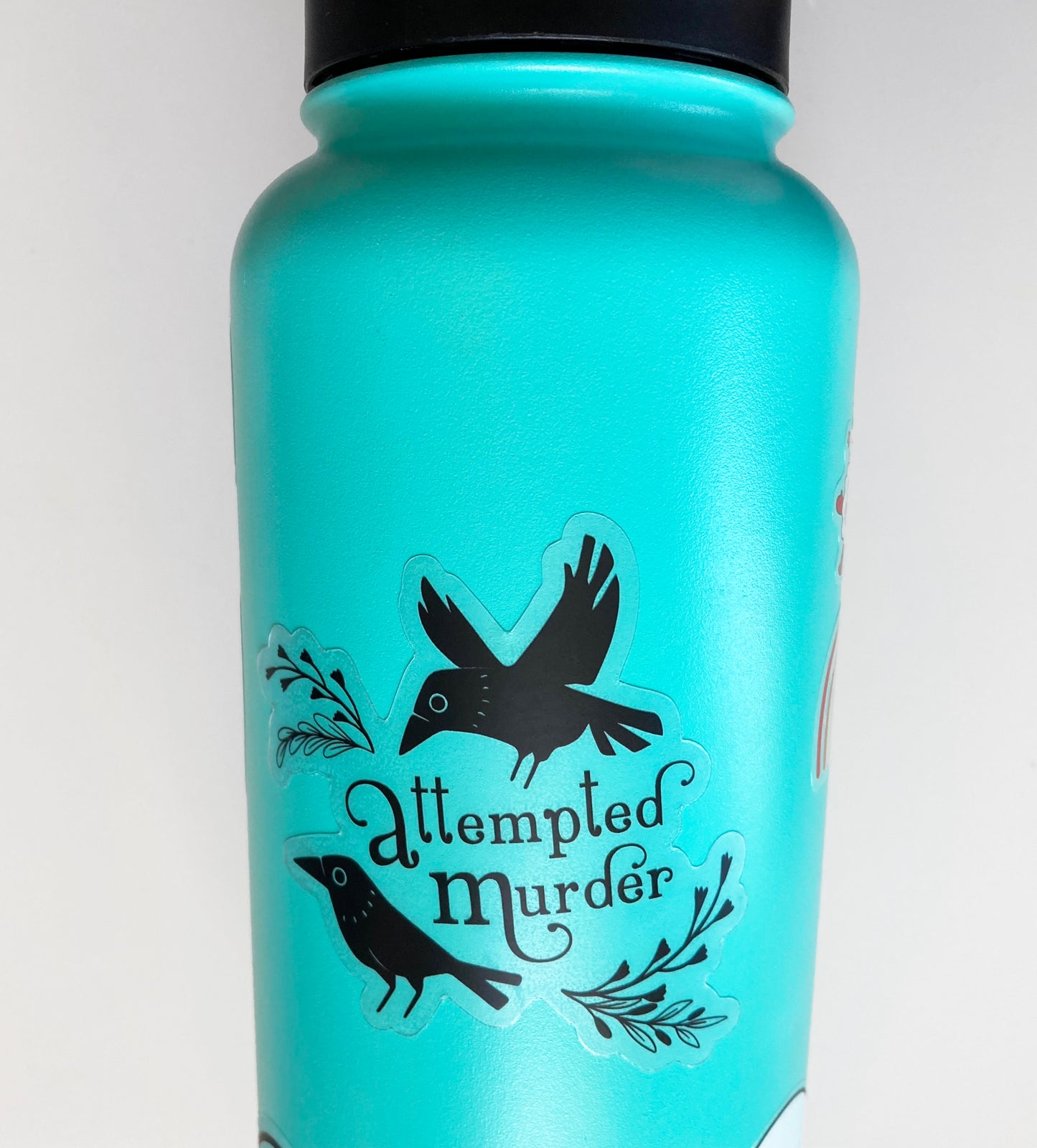 Attempted Murder Decal, Transparent, Waterproof