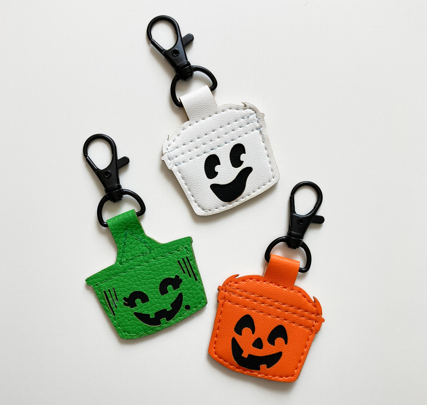 Boo Bucket Coin Keychains