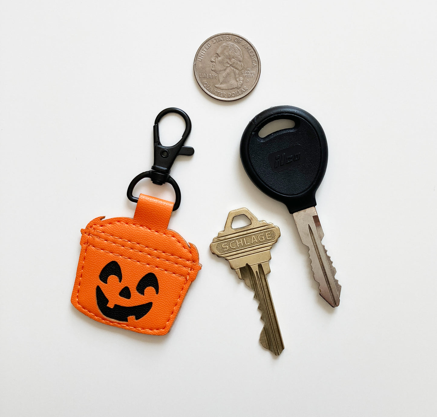 Boo Bucket Coin Keychains